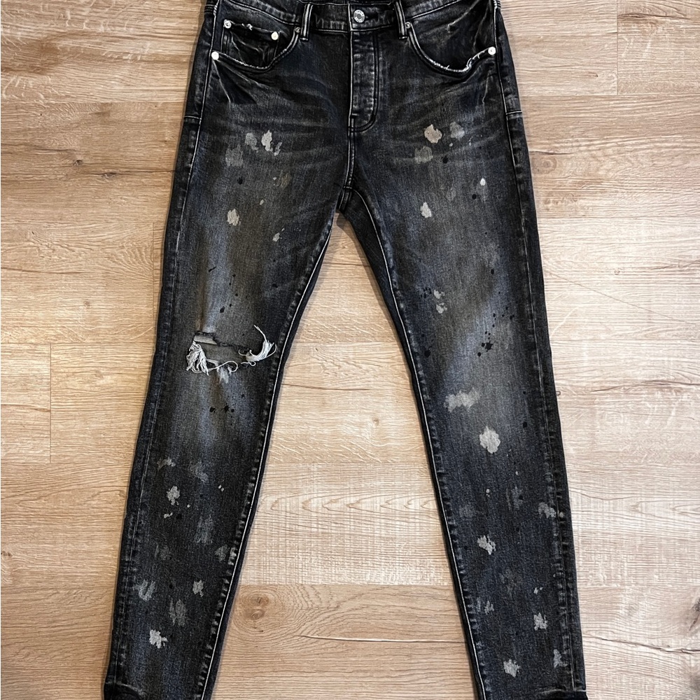 PURPLE BRAND STYLE P001 Skinny Jeans with Distressed Details - Picture 1 of 8